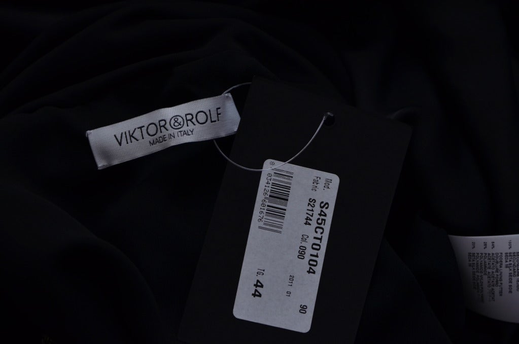 Viktor & Rolf Big Puff Sleeve Dress In New Condition For Sale In New York, NY