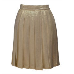Gianni Versace Couture Gold Mini Skirt 2