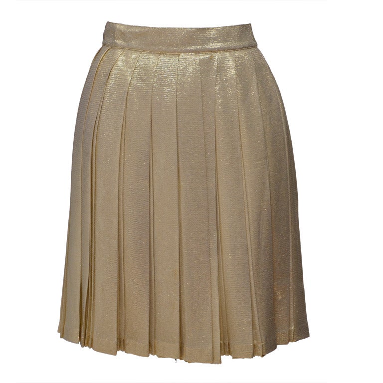 Gianni Versace Couture  Gold Mini Skirt