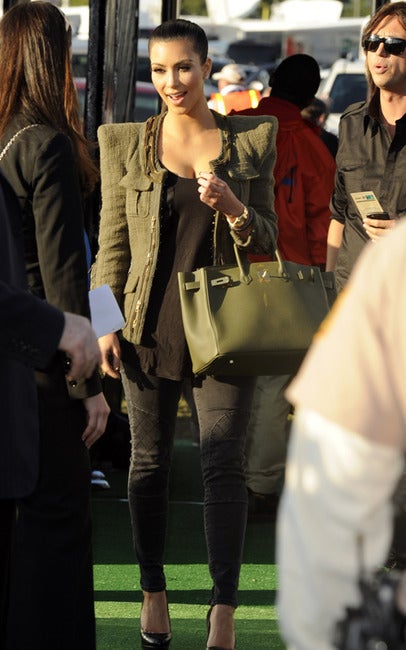 Balmain Army Green Tweed Jacket New