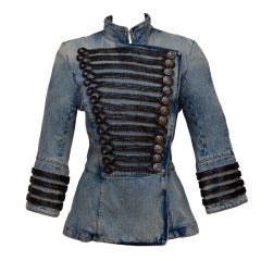 Balmain Militärische Jeansjacke