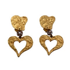 Christian Lacroix Heart  Earrings