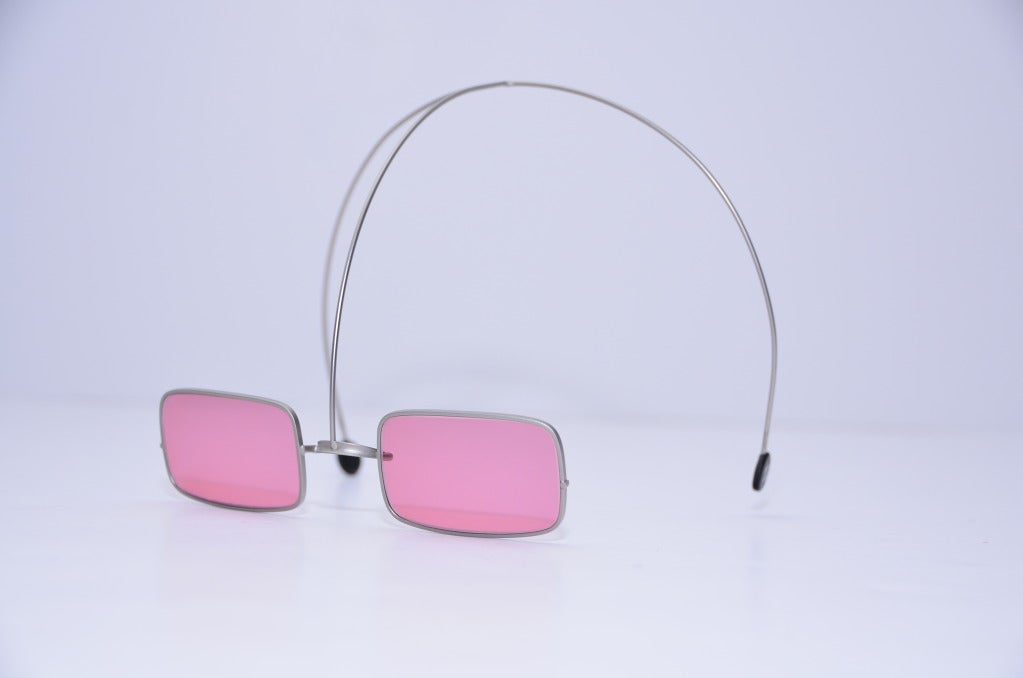 Chanel Futuristic  Retro Sunglasses '80 In New Condition In New York, NY