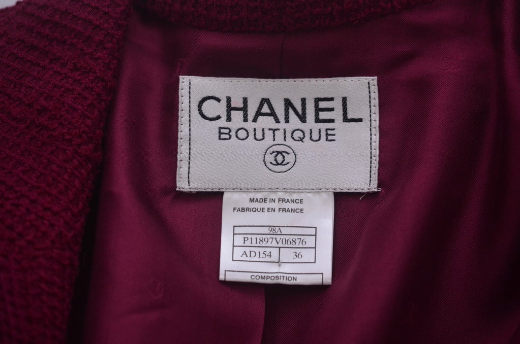 Women's Chanel '98 Tweed  Boucle Blazer Jacket