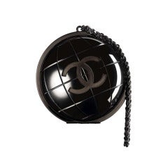 Chanel F/W13 Plexiglas Globe Clutch New