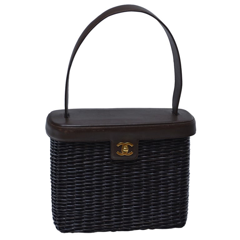 Chanel Wicker Vintage Handbag