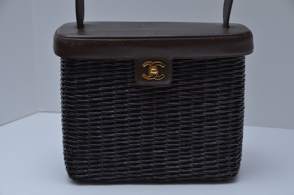 chanel wicker bag