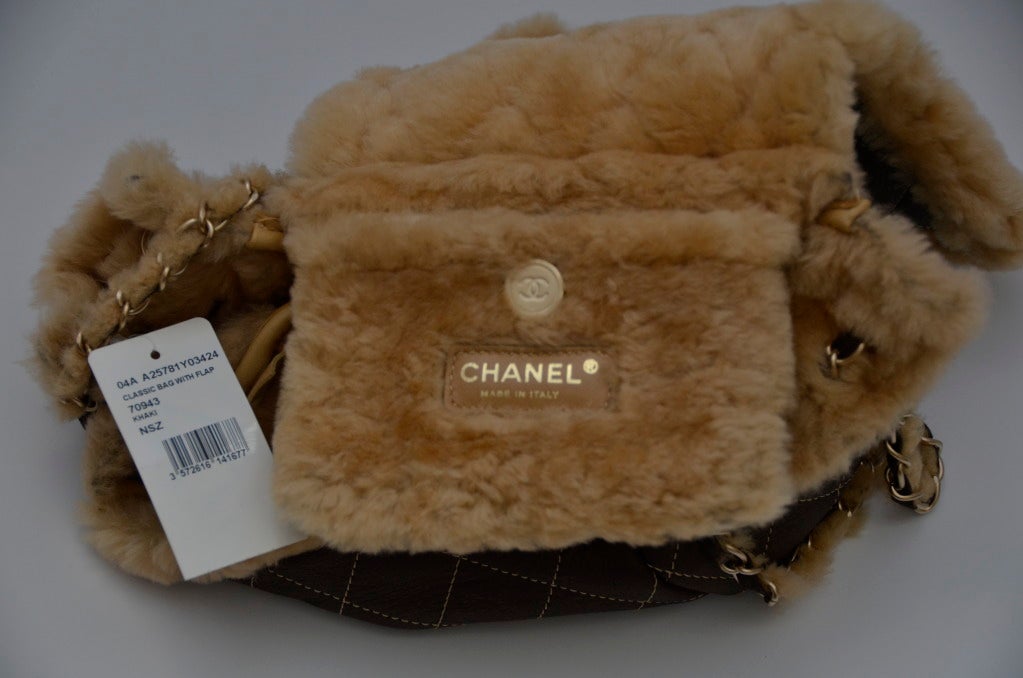 Women's Chanel Vintage Mini Shearling Handbag '04 New