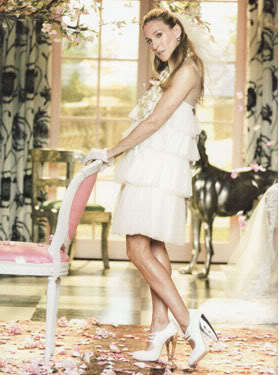 Beige Lanvin Wedding Dress  As Seen In  Sex And The City  Vogue Shoot With SJ Parker