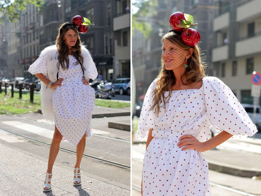 YSL Yves Saint Laurent  Mini  Strawberries print Dress 4