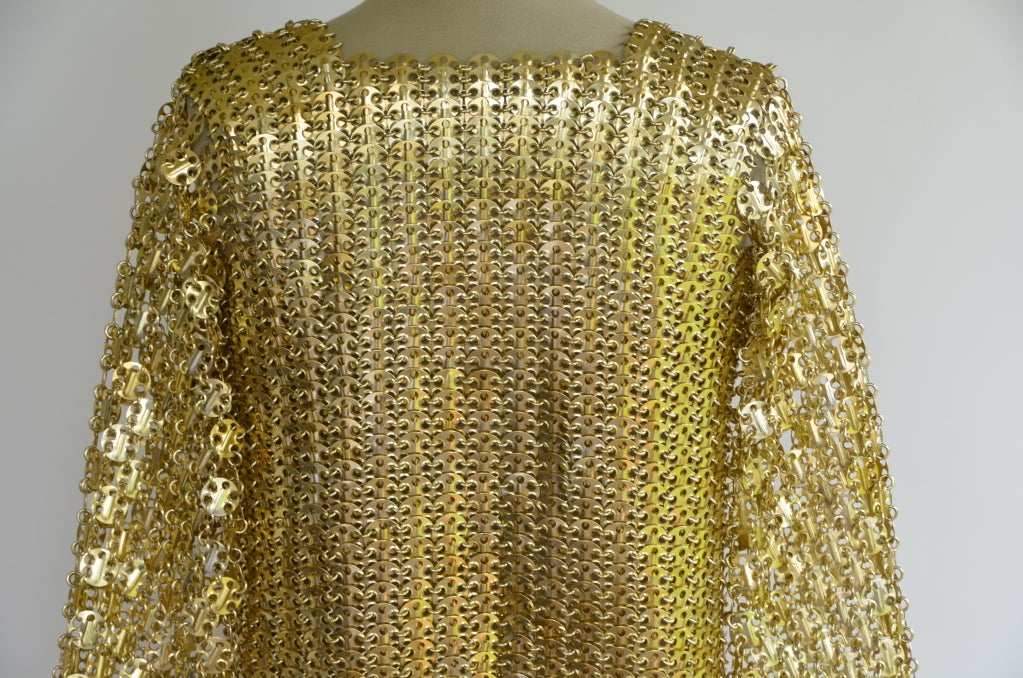 Women's Paco Rabanne  Rare Vintage Gold Finish Chain Mail  Jacket