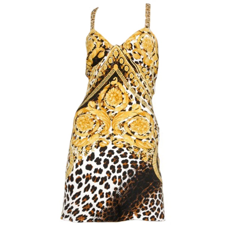 versace two piece skirt set