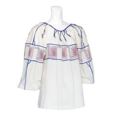 Vintage Zandra Rhodes cotton blouse