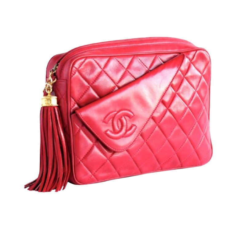 Chanel red quilted 