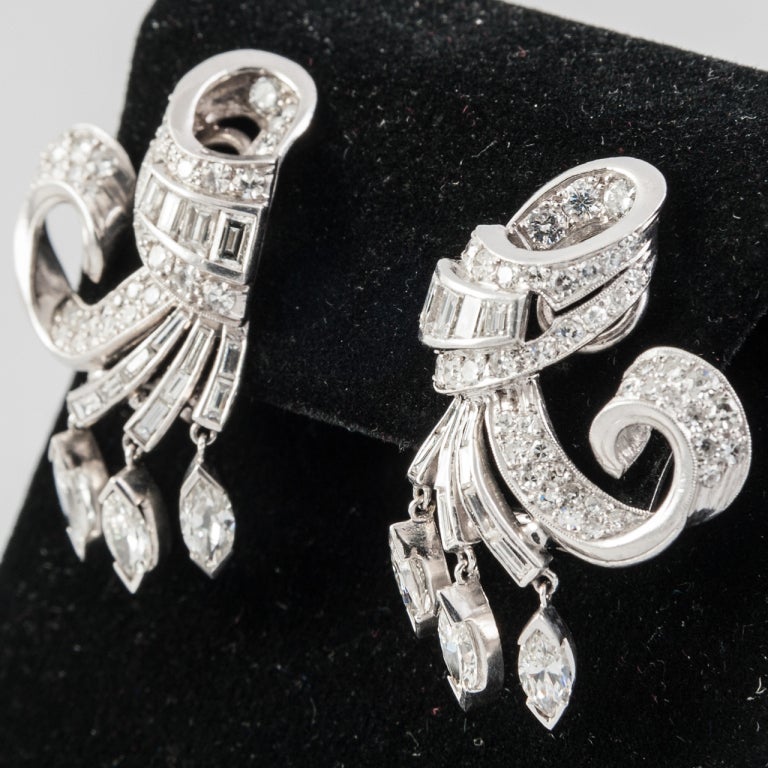 Women's Diamond Ear Clips For Sale