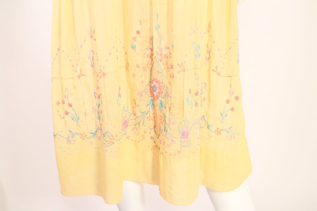 1920's Floral Embroidered Bohemian Dress 1
