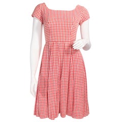 1950's Red Gingham Dress