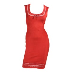 Retro Alaia Red Dress