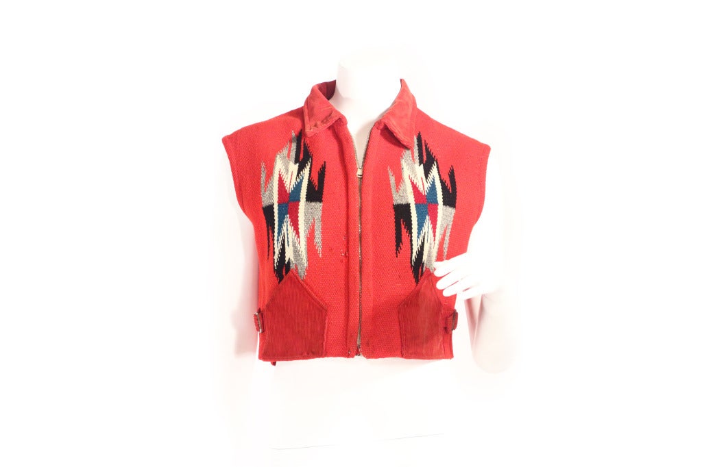 Vintage Chimayo Vest In Good Condition In New York, NY