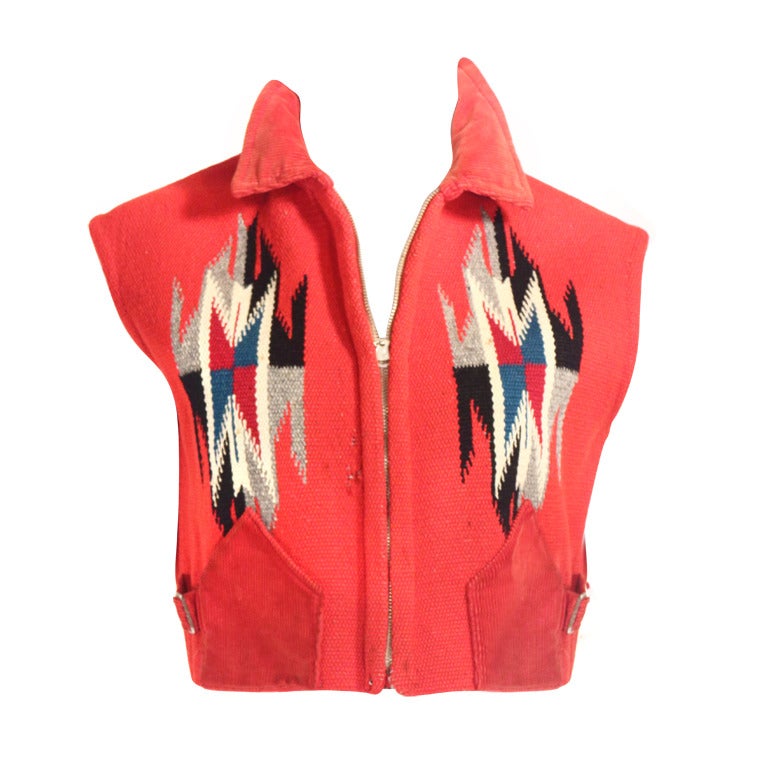 Vintage Chimayo Vest at 1stDibs