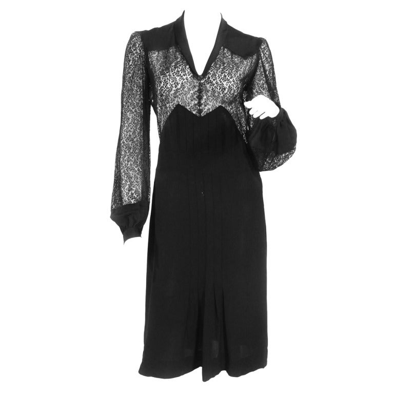 1940s Lace Dress