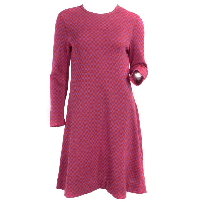 1971 Rudi Gernreich Checked Dress For Sale at 1stDibs
