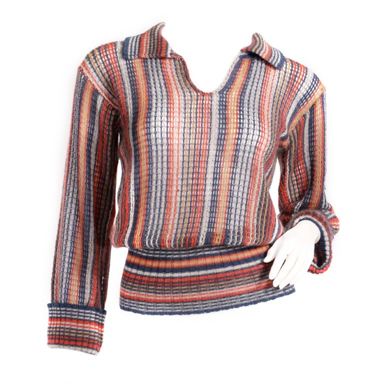 Early Missoni Knit Sweater For Sale