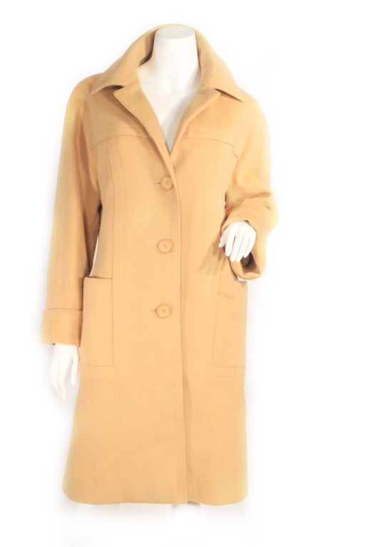 Vintage Chanel couture camel coat. This coat in some ways is 