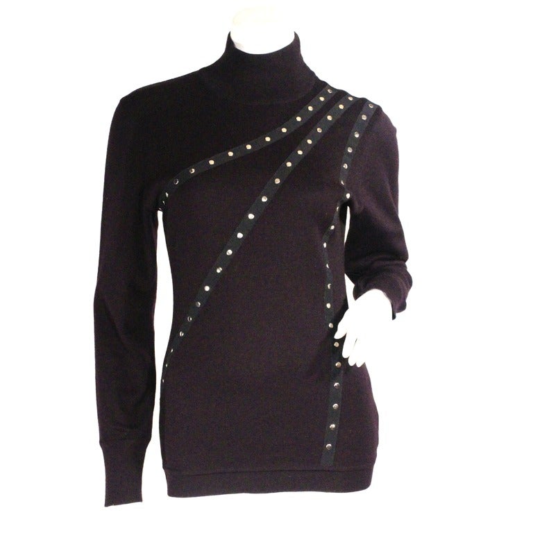 Claude Montana Studded Sweater For Sale