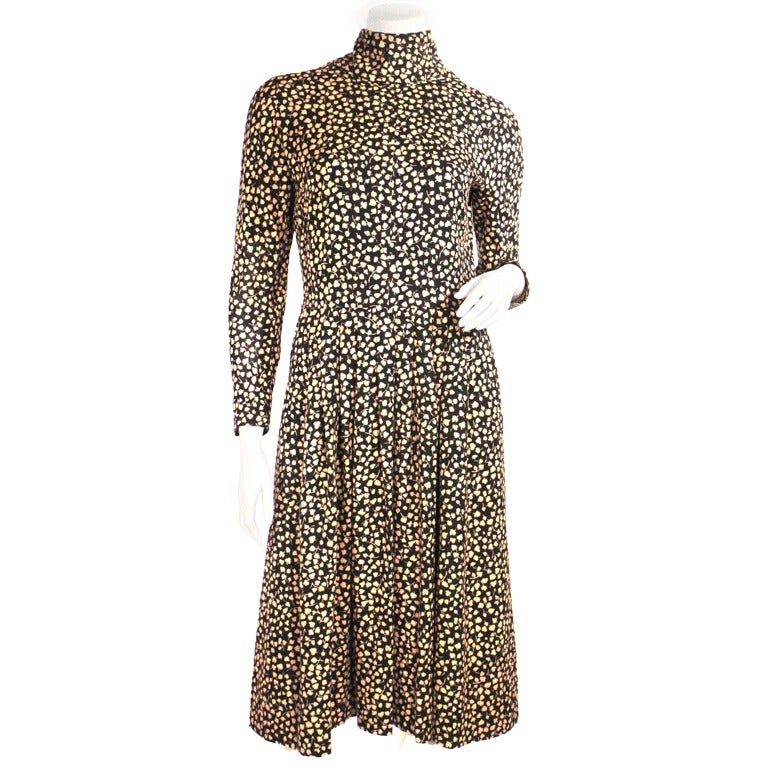 Pauline Trigere Printed Dress For Sale