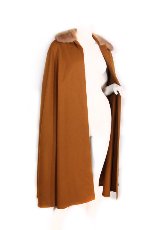 Brown 70's Yves Saint Laurent Cape