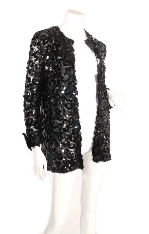 Chanel Sequin Jacket In Excellent Condition In New York, NY