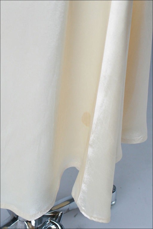 Vintage 1930's Ivory Silk Satin Wedding Dress 4
