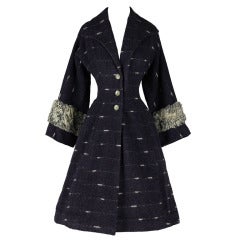 Vintage 1950's Lilli Ann Wool Princess Coat