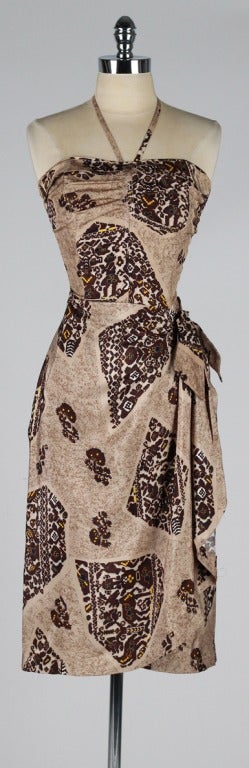 Vintage 1950's Tiana Pittelle Silk Dress and Bolero Jacket 6