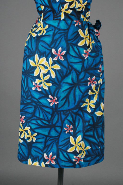 Vintage 1950's Deadstock Hawaiian Sarong Dress 1