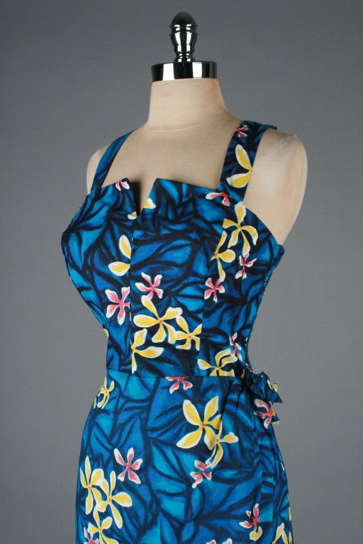 Vintage 1950's Deadstock Hawaiian Sarong Dress 3