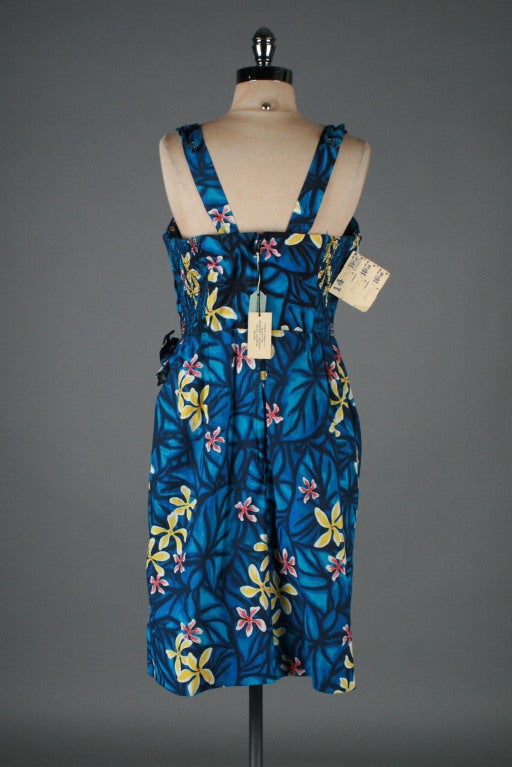 Vintage 1950's Deadstock Hawaiian Sarong Dress 5