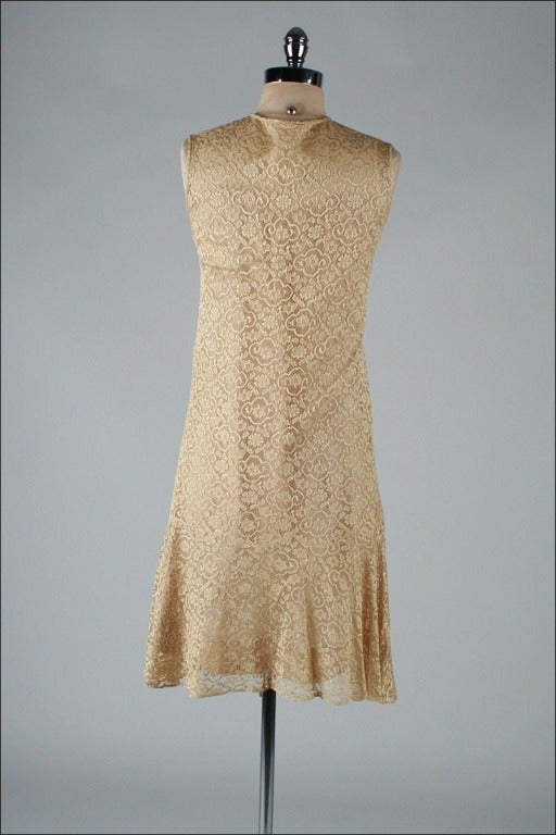 Vintage 1920's Taupe Lace Dress and Jacket 5