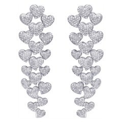 Long Hanging Diamond Earrings 6