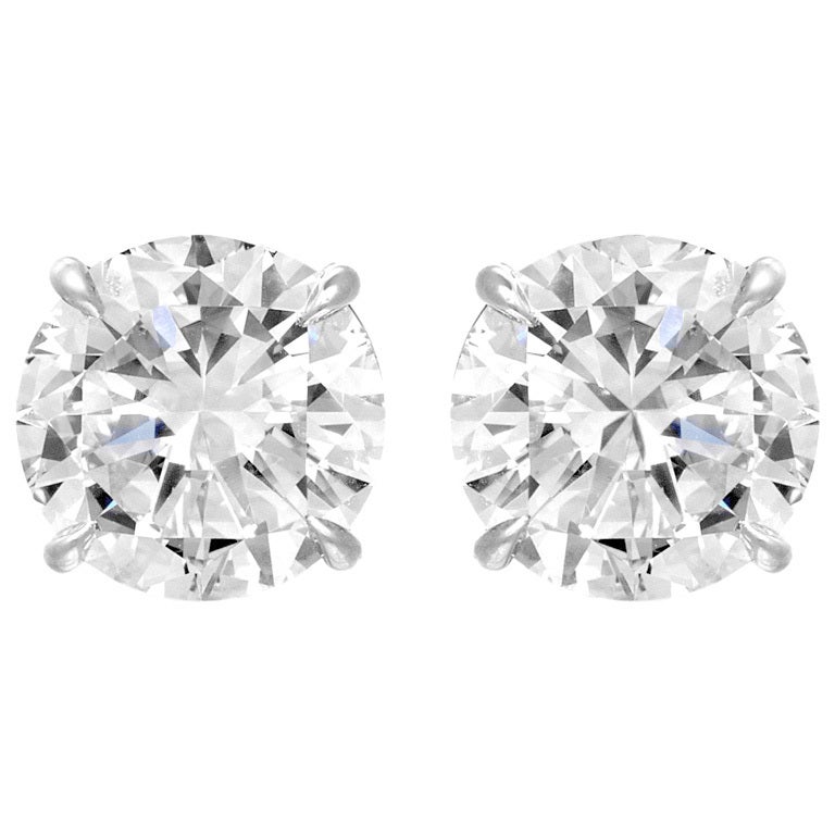 5.22 Carat Diamond Studs