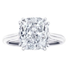 Flawless 4 Carat Solitaire Engagement Ring