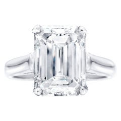 Solitaire Emerald Cut Diamond Engagement Ring
