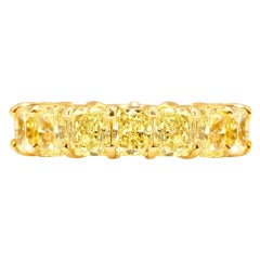 Yellow Diamond Wedding Band