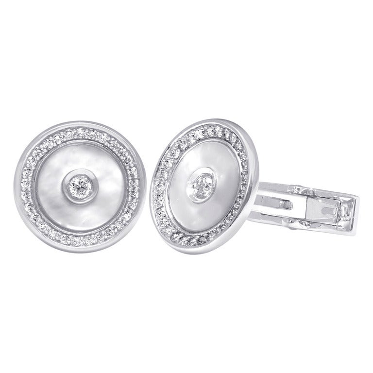 Diamond Gold Cufflinks