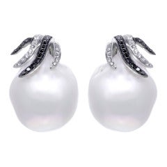 Pearl & Diamond Earrings 8