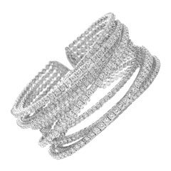 Large Diamond Cuff 5