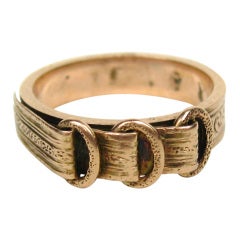 Rare Gold Victorian Poison Ring