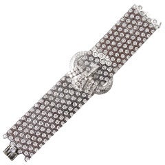 Art Deco "buckle" diamond bracelet