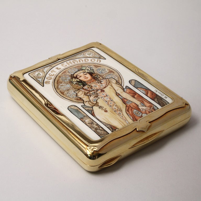 Fascinating Art nouveau box , limited edition by Laura G  Italy